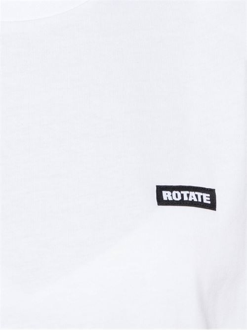 White organic cotton t-shirt ROTATE BIRGERCHR | 112880400BCR1523400